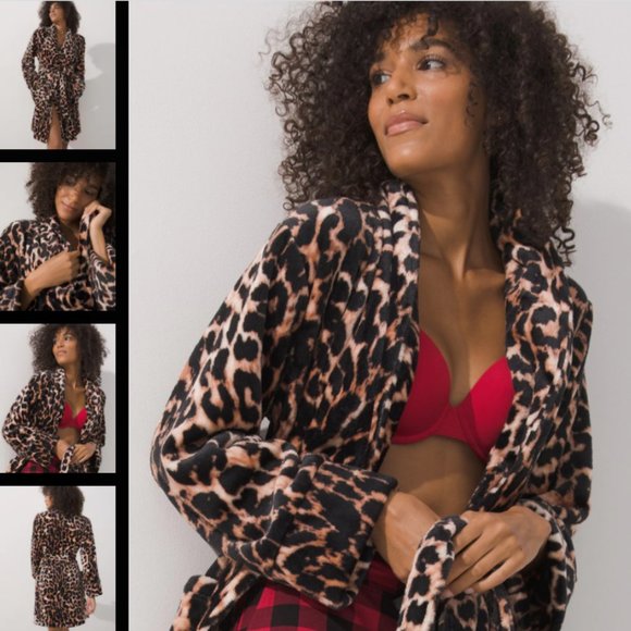 Soma Other - Soma Robe Leopard Plush Embraceable NEW